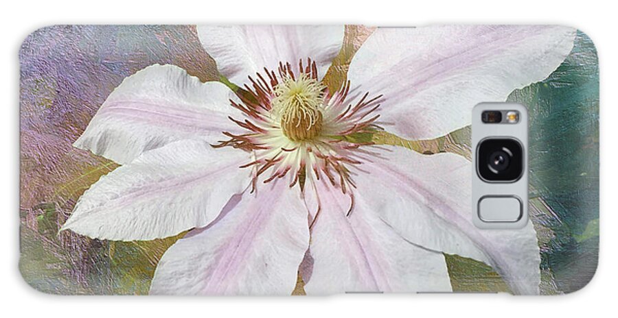 Flower Galaxy Case featuring the photograph Solo Clematis by Jack Torcello