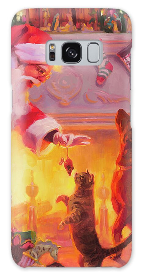 Christmas Galaxy Case featuring the painting Something for Everyone by Steve Henderson