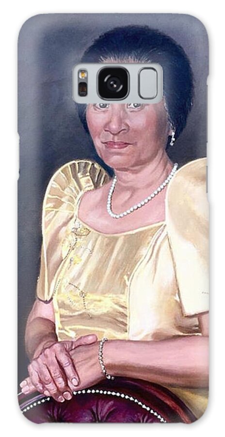 Portrait Oil On Canvas; Portraiture; Oil Portrait; Portrait Painting; Figure Painting; Figurative Arts; Galaxy Case featuring the painting Sonia by Rosencruz Sumera
