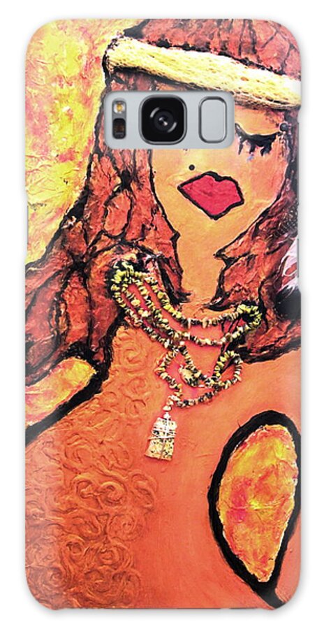 Art Galaxy Case featuring the painting Sorrow and Suffering by Laura Grisham