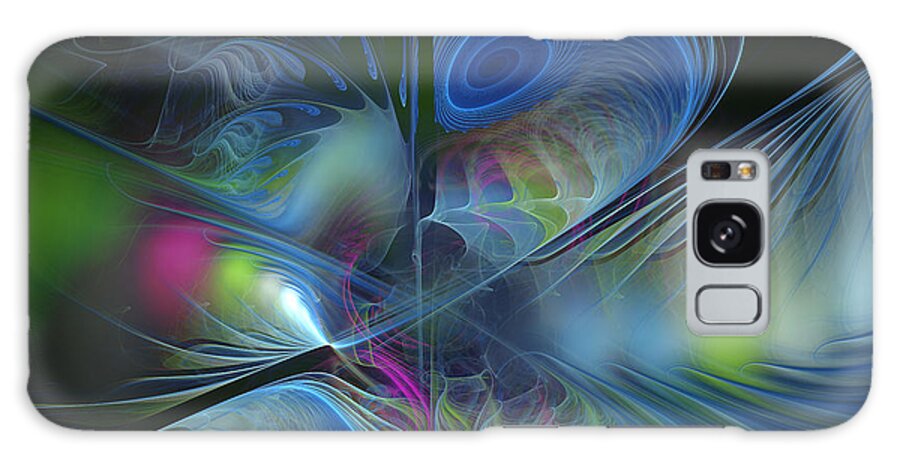 Abstract Galaxy Case featuring the digital art Sound and Smoke by Karin Kuhlmann