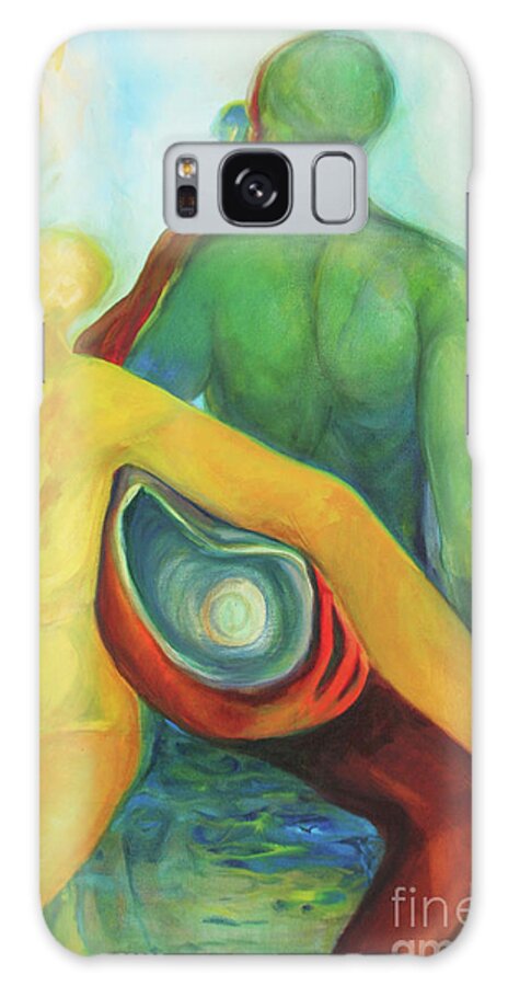 Oil Painting Galaxy Case featuring the painting Source Keepers by Daun Soden-Greene
