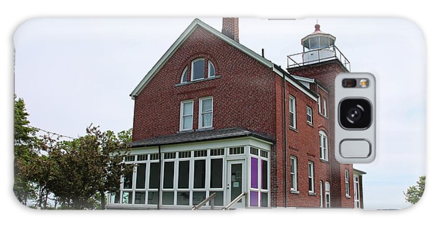 Put-in-bay Galaxy Case featuring the photograph South Bass Island Lighthouse- horizontal by Michiale Schneider