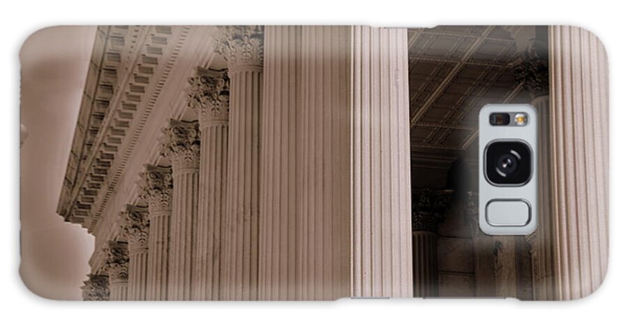 South Carolina State House Galaxy Case featuring the photograph South Carolina State House Columns by Lisa Wooten