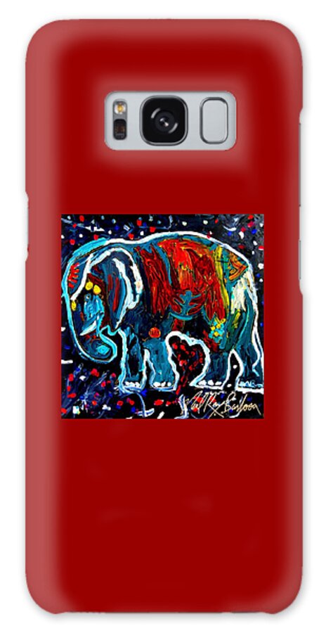 Elephant Galaxy Case featuring the painting Sparky by Neal Barbosa