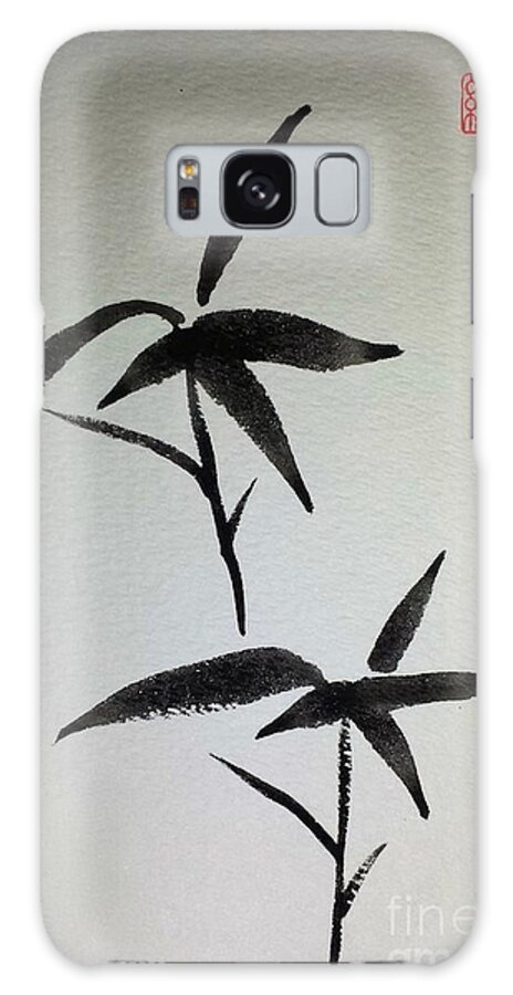 Chinese Brush Painting Galaxy S8 Case featuring the painting Sparrows by Margaret Welsh Willowsilk