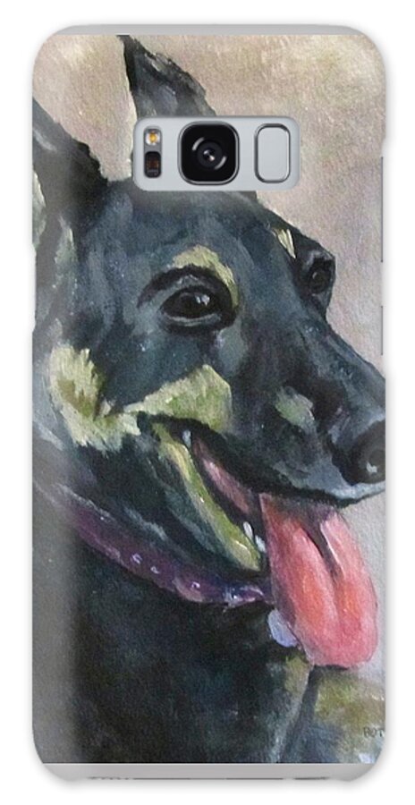 Dog Galaxy Case featuring the painting Spencer by Barbara O'Toole