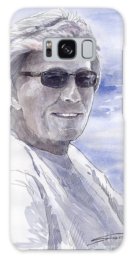 Watercolour Galaxy Case featuring the painting Spenser by Yuriy Shevchuk