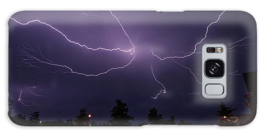 05/14/2018 Galaxy Case featuring the photograph Spider Lightning over DC by Jeff at JSJ Photography