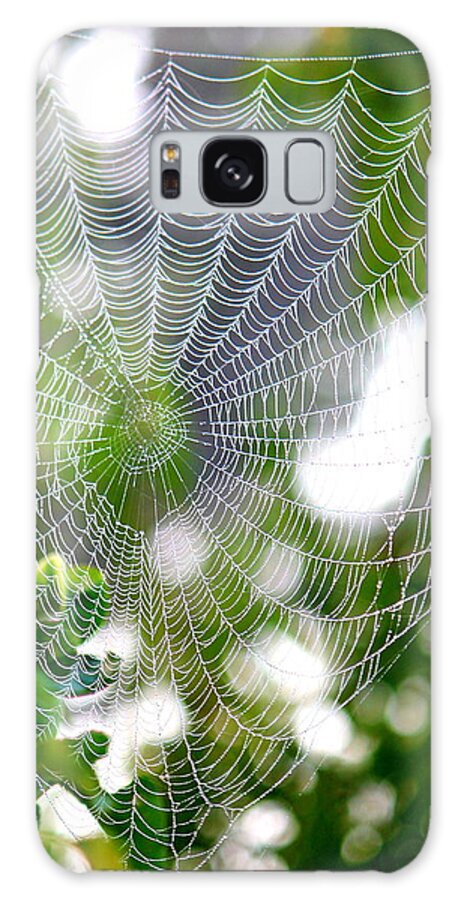 Spider Web Galaxy Case featuring the photograph Spider Web 2 by Sheri Simmons