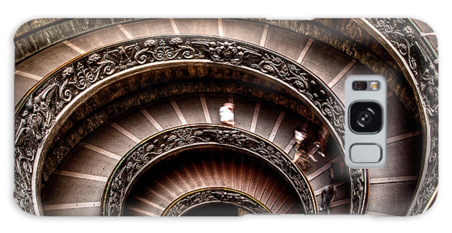 Spiral Staircase Galaxy Case featuring the photograph Spiral Staircase No1 by Weston Westmoreland