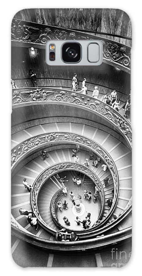 Spiral Stairs Galaxy Case featuring the photograph Spiral Staircase Vertical by Stefano Senise