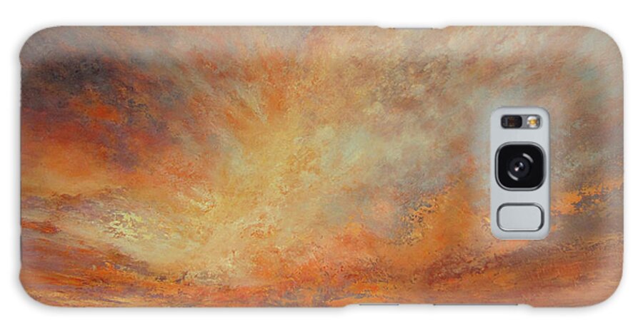 Sunset Galaxy Case featuring the painting Splendour by Valerie Travers