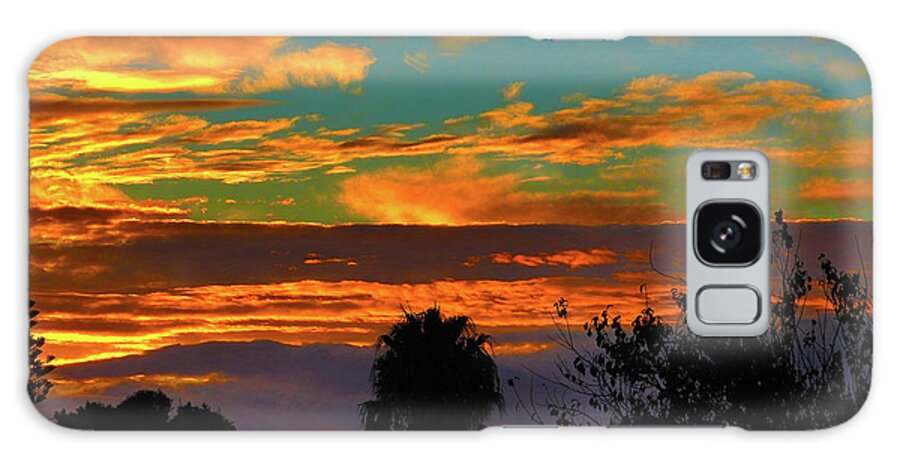 Sunset Galaxy Case featuring the photograph Split Sunset by Mark Blauhoefer