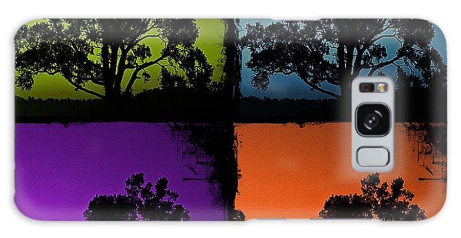 Tree Galaxy Case featuring the photograph Spooky Tree- Collage 1 by KayeCee Spain