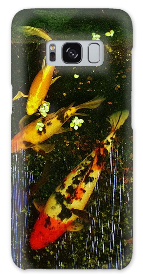 Spoor Galaxy Case featuring the photograph Spoor Fish Water Flowers 2 by Phyllis Spoor