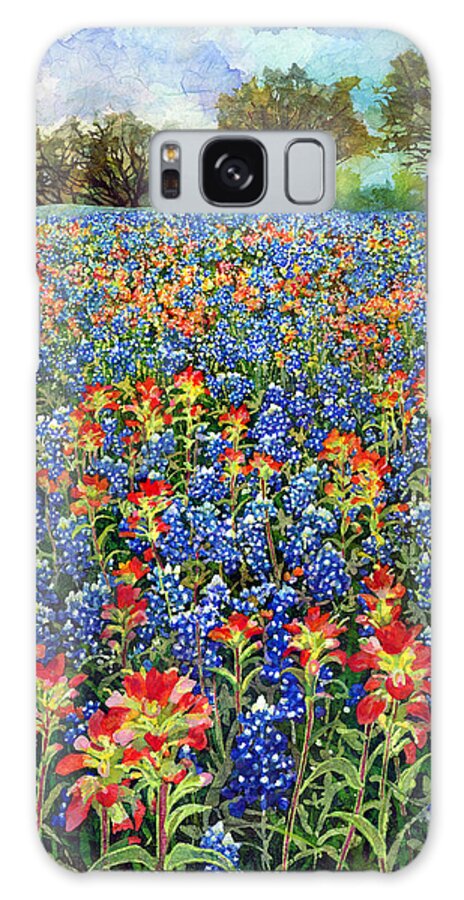 Wild Flower Galaxy Case featuring the painting Spring Bliss by Hailey E Herrera