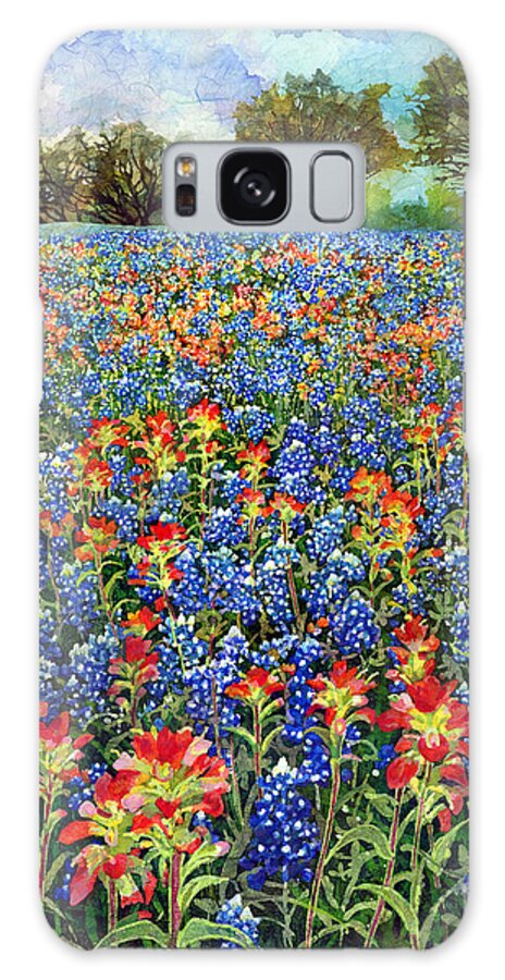 Wild Flower Galaxy Case featuring the painting Spring Bliss by Hailey E Herrera