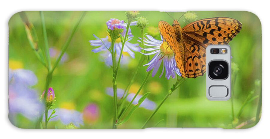 Wildflower Galaxy S8 Case featuring the photograph Spring Butterfly by Steph Gabler