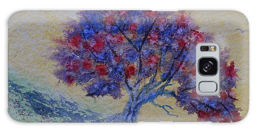 Spring Flowering Tree Galaxy Case featuring the painting Spring Flowering Tree by Warren Thompson