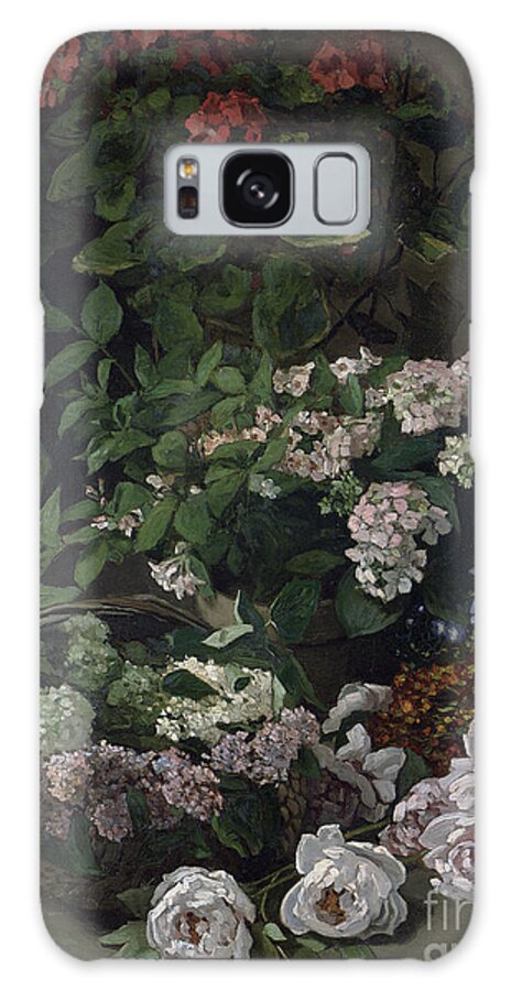 Still-life Galaxy Case featuring the painting Spring Flowers by Claude Monet