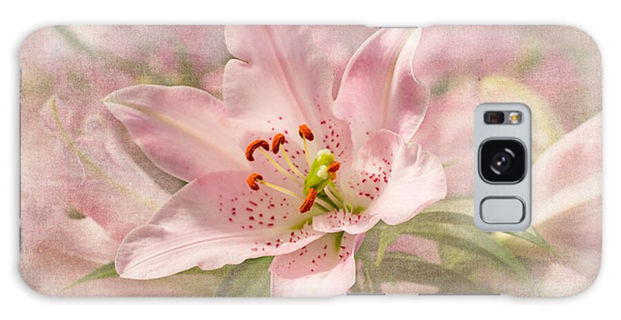 Oriental Lilies Galaxy Case featuring the photograph Spring Pink by Marilyn Cornwell