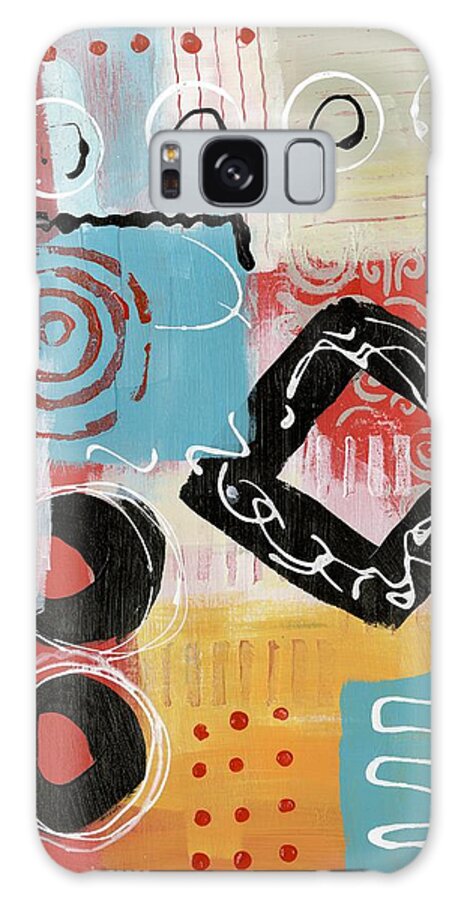 Abstract Galaxy Case featuring the painting Spring Touch by Suzzanna Frank