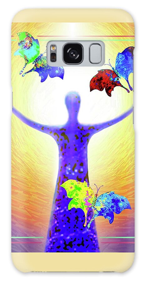 Spring Galaxy Case featuring the mixed media Springtime by Hartmut Jager