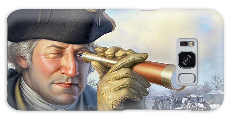 George Washington Galaxy Case featuring the digital art Spymaster George by Mark Fredrickson