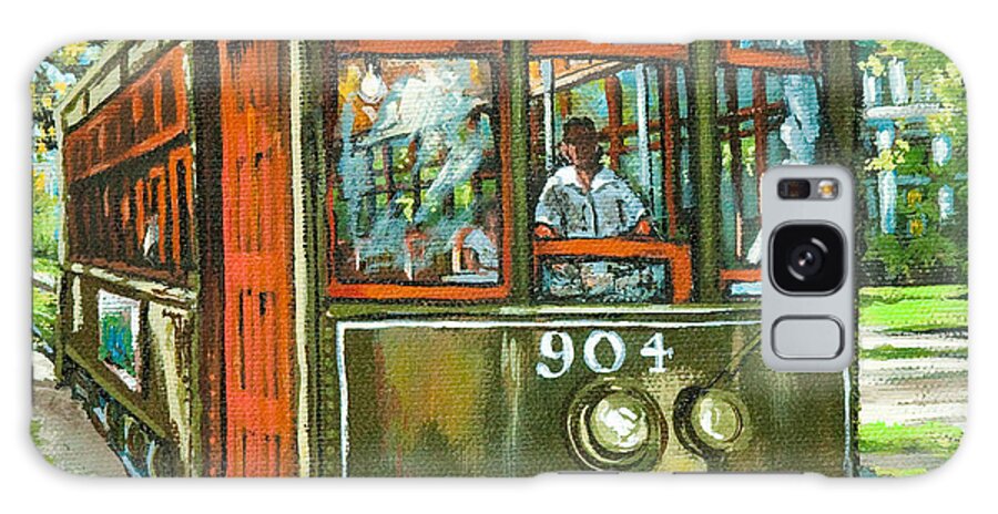 New Orleans Streetcar Galaxy Case featuring the painting St. Charles No. 904 by Dianne Parks