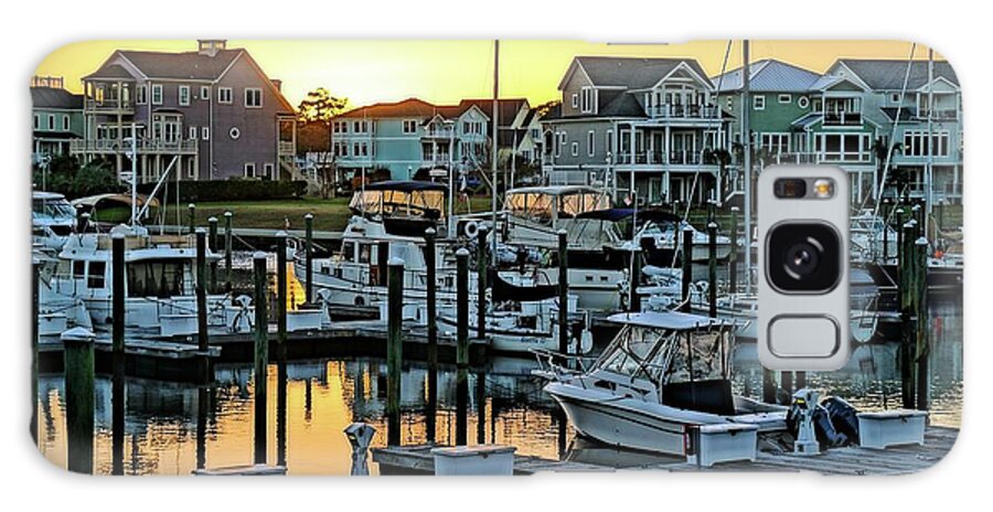 St. James Galaxy Case featuring the photograph St. James Marina Sunset by Don Margulis