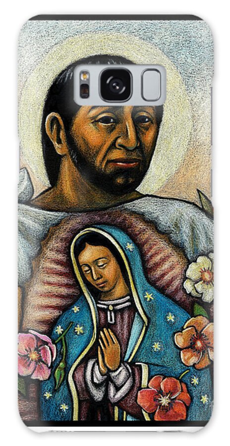 St. Juan Diego And The Virgin's Image Galaxy S8 Case featuring the painting St. Juan Diego and the Virgins Image - JLJDV by Julie Lonneman
