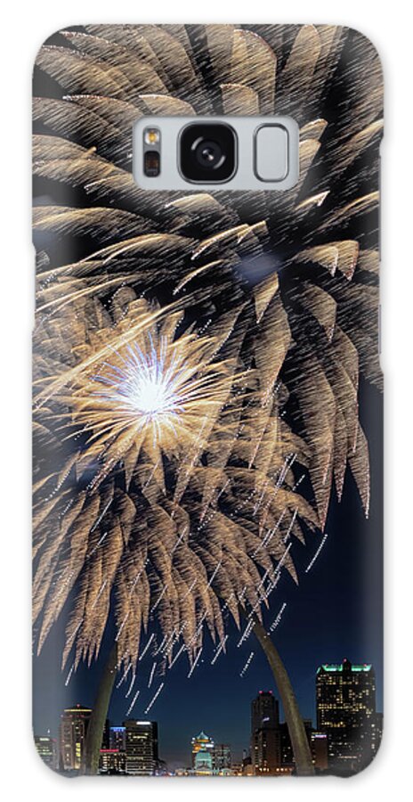 Fireworks Galaxy Case featuring the photograph St Louis Celebration by Susan Rissi Tregoning