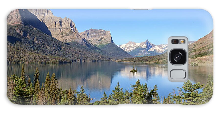 St. Mary Lake Galaxy Case featuring the photograph St. Mary Classic View by Jack Bell