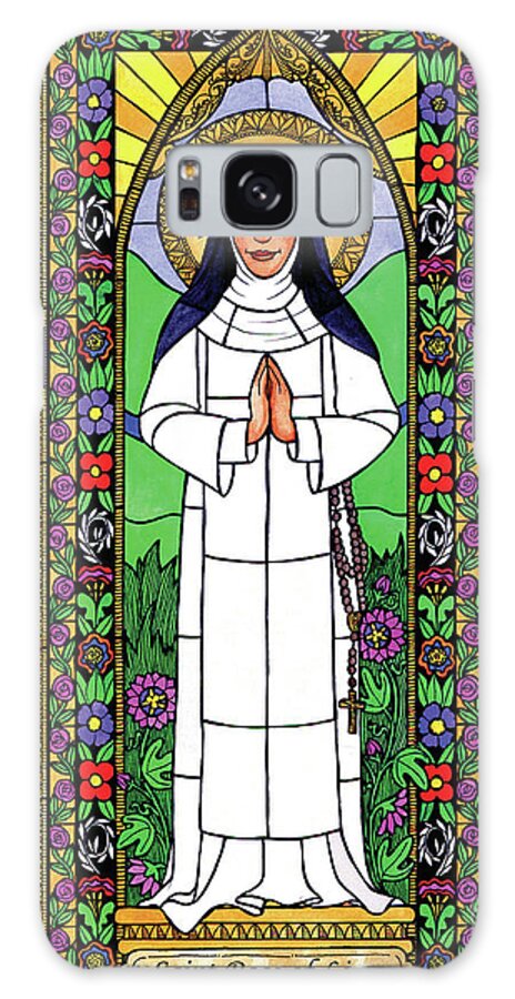 Saint Rose Of Lima Galaxy S8 Case featuring the painting St. Rose of Lima by Brenda Nippert