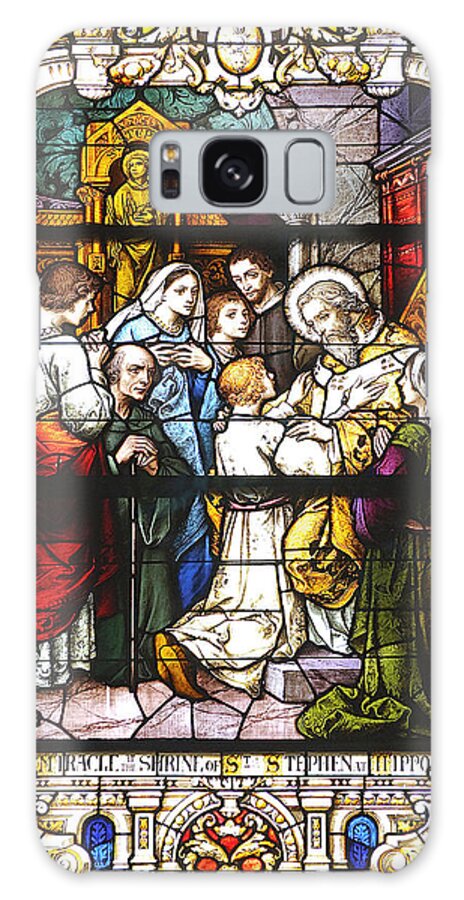 Church Galaxy Case featuring the photograph Stained Glass 1 by Kenneth Albin