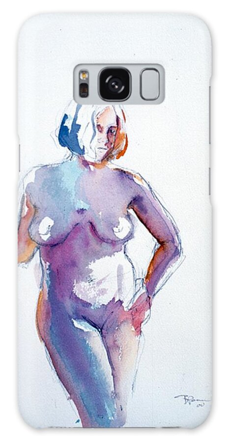 Full Body Galaxy Case featuring the painting Standing study by Barbara Pease