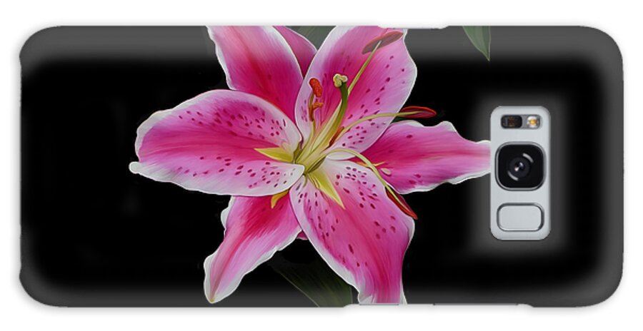Stargazer Lily Galaxy S8 Case featuring the digital art Star Gazed by Rand Herron