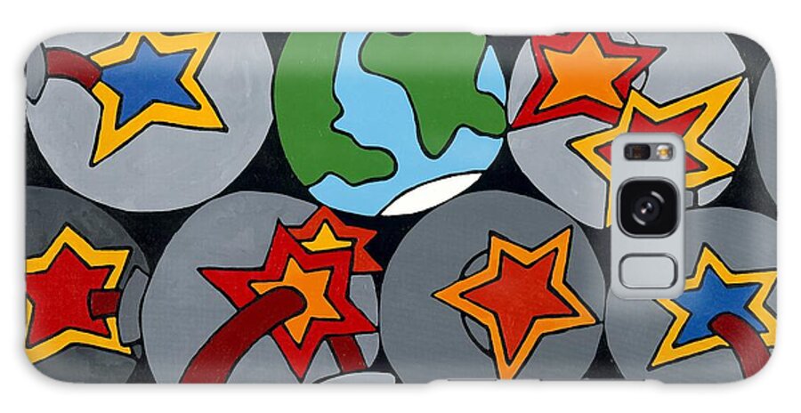 Earth Galaxy Case featuring the painting Starlight by Rojax Art