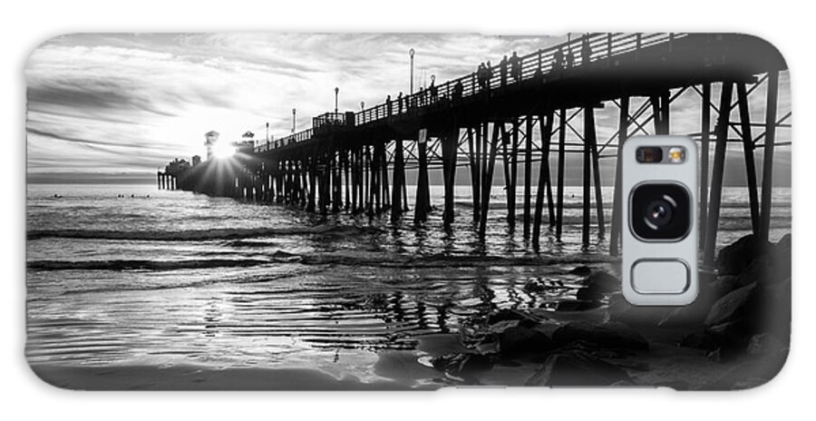 Black And White Galaxy Case featuring the photograph Stars and Swirls in Oceanside by Ana V Ramirez