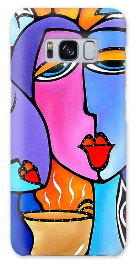 Fidostudio Galaxy Case featuring the painting Start Me Up by Tom Fedro