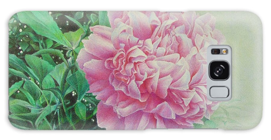 Flowers Galaxy Case featuring the painting State Treasure by Pamela Clements