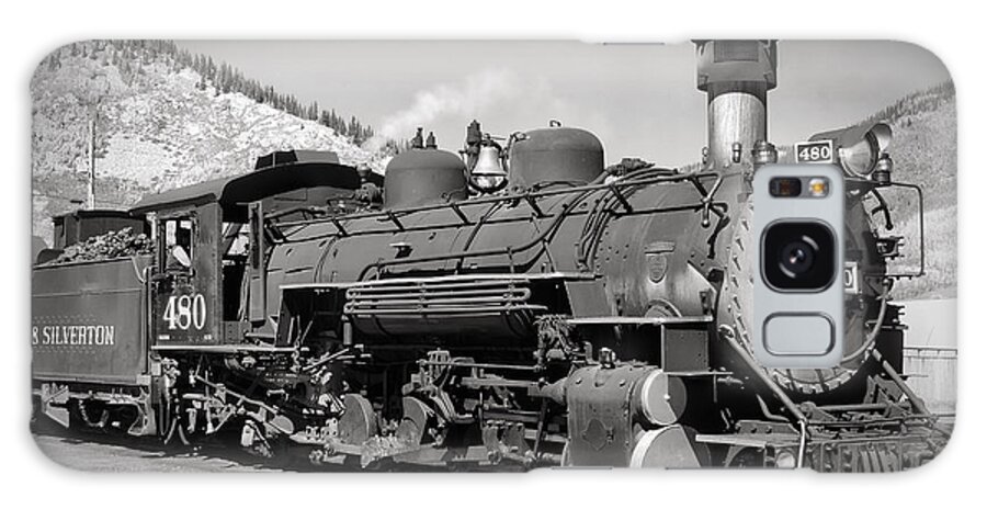Home Galaxy Case featuring the photograph Steam Engine 480 by Richard Gehlbach