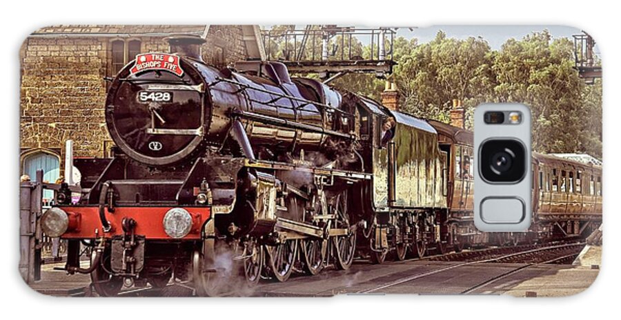 Steam Engine Galaxy Case featuring the photograph Steam Loco On Yorkshire Railway by Martyn Arnold