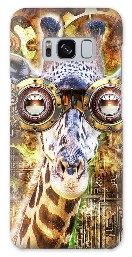 Giraffe Galaxy S8 Case featuring the digital art Steam Punk Giraffe by Anthony Murphy