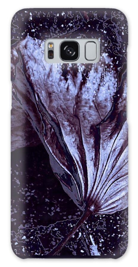 Sepia Abstract Galaxy Case featuring the photograph Steel Blossom by Andrea Lazar