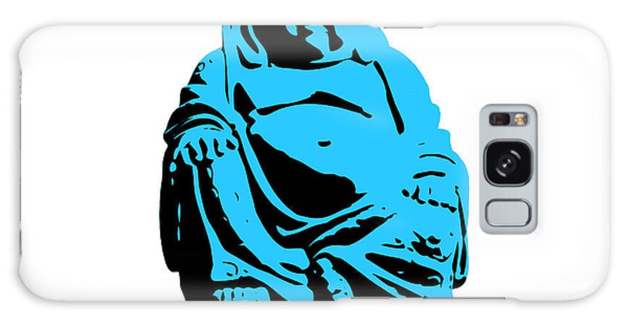 Andy Warhol Galaxy Case featuring the digital art Stencil Buddha by Pixel Chimp