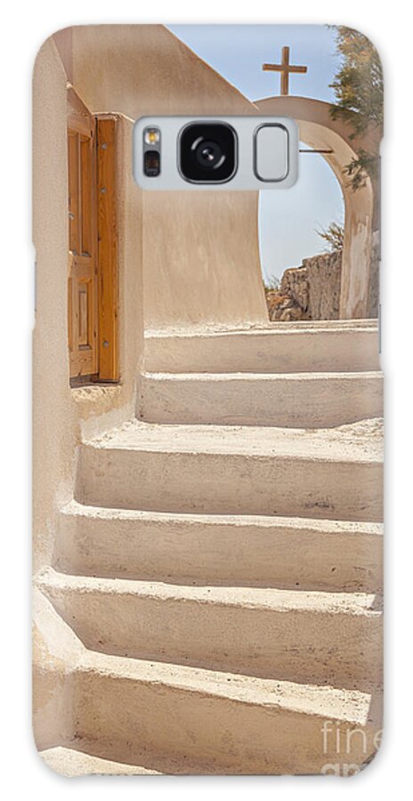 Cross Galaxy Case featuring the photograph Steps on Santorini Island by Sophie McAulay