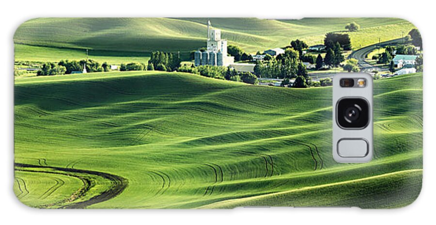 Palouse Galaxy Case featuring the photograph Steptoe Town from the Butte by Mary Jo Allen