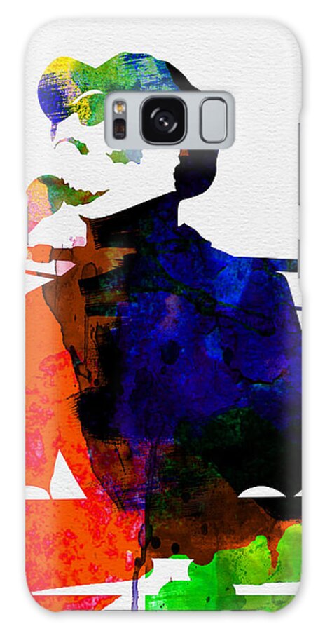Stevie Wonder Galaxy Case featuring the painting Stevie Watercolor by Naxart Studio